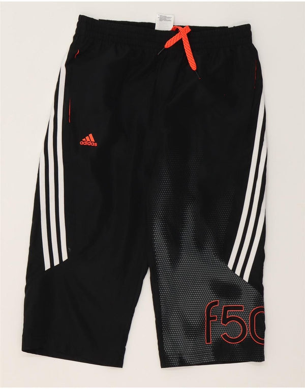 Calça de treino gráfica Adidas Boys F50 13-14 anos preto colorblock
