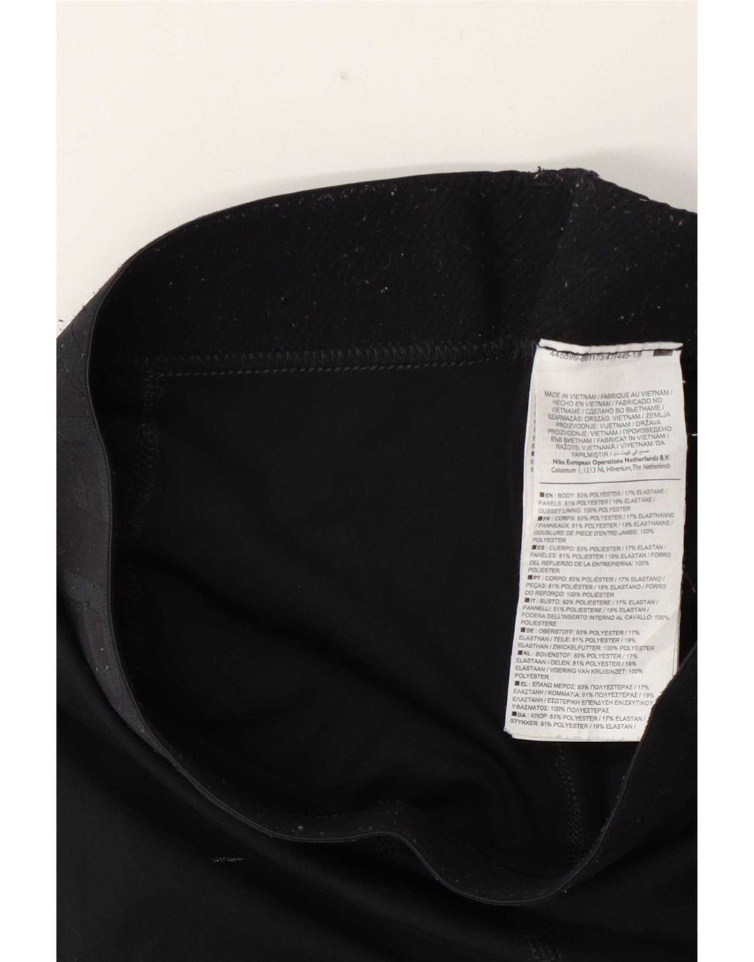 Leggings Nike Feminino UK 10 Pequeno Poliéster Preto