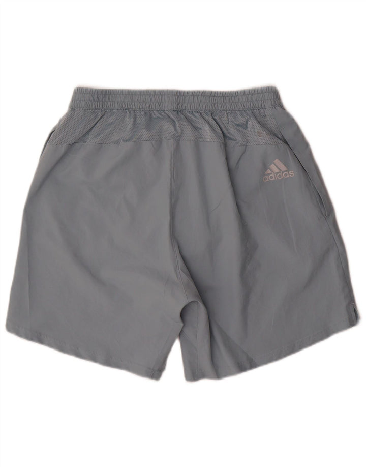 Shorts esportivos gráficos masculinos Adidas grande poliéster azul