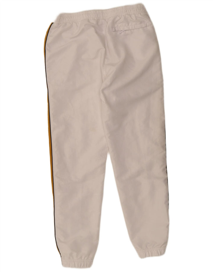Sergio Tacchini Calça de treino masculina Joggers grande poliéster branco