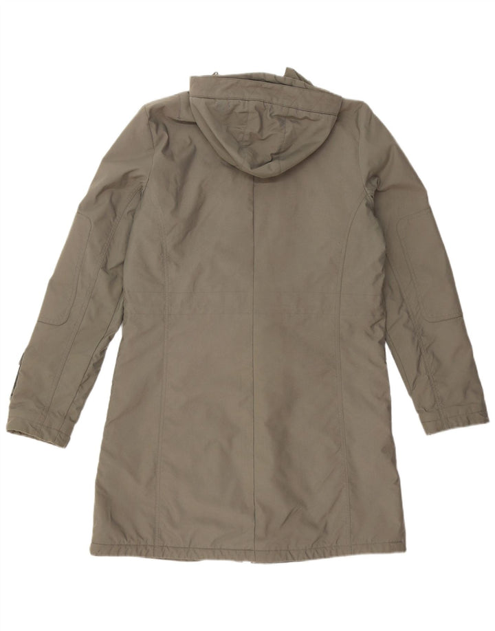 Casaco com capuz feminino Adidas UK 14 poliéster cinza médio