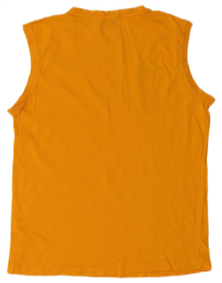 Top de colete gráfico feminino Kappa UK 14 grande laranja