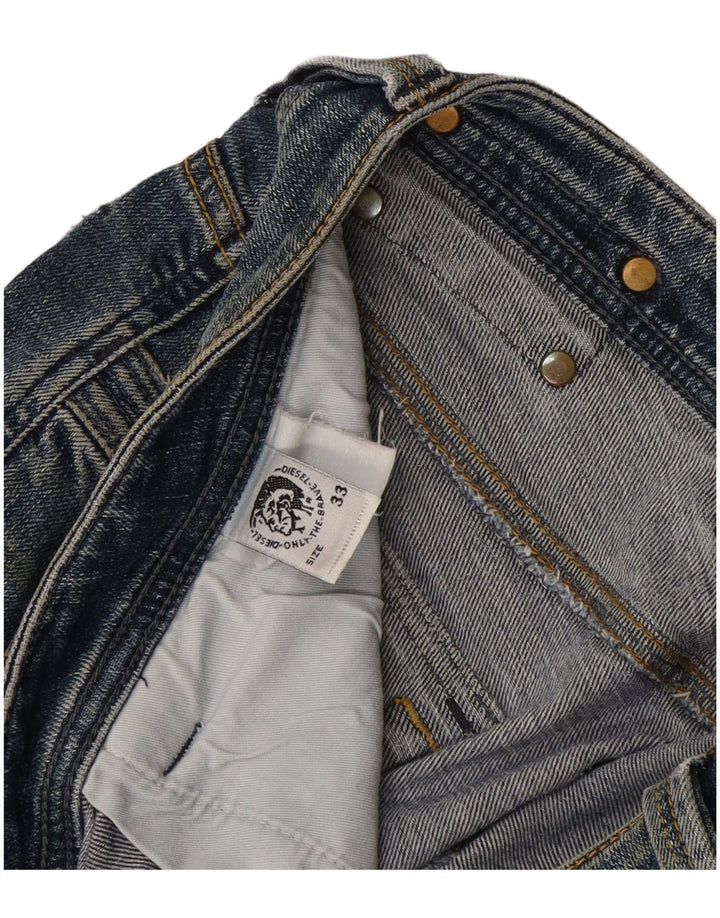 Diesel Mens Cargo Bootcut Jeans W33 L33 Azul