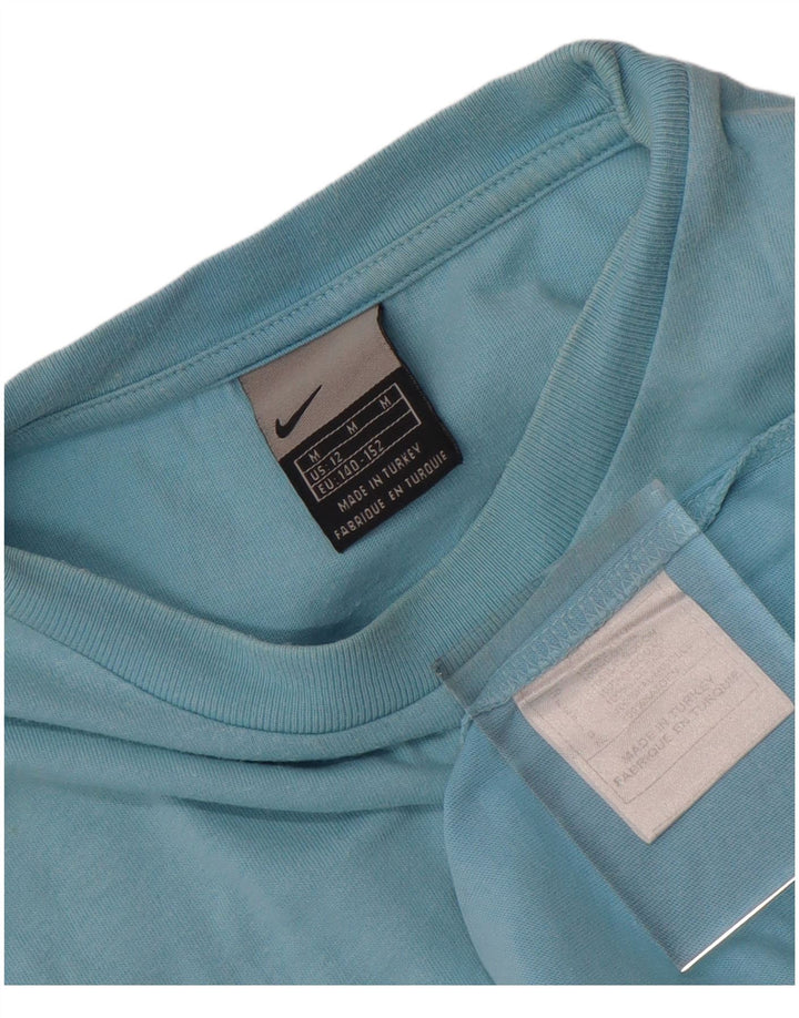 Camiseta Nike Menino Top 11-12 Anos Médio Algodão Azul