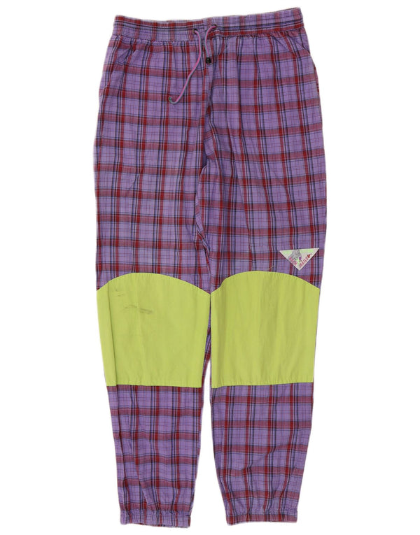 Calça de treino masculina BAILO Joggers IT 52 XL roxo xadrez