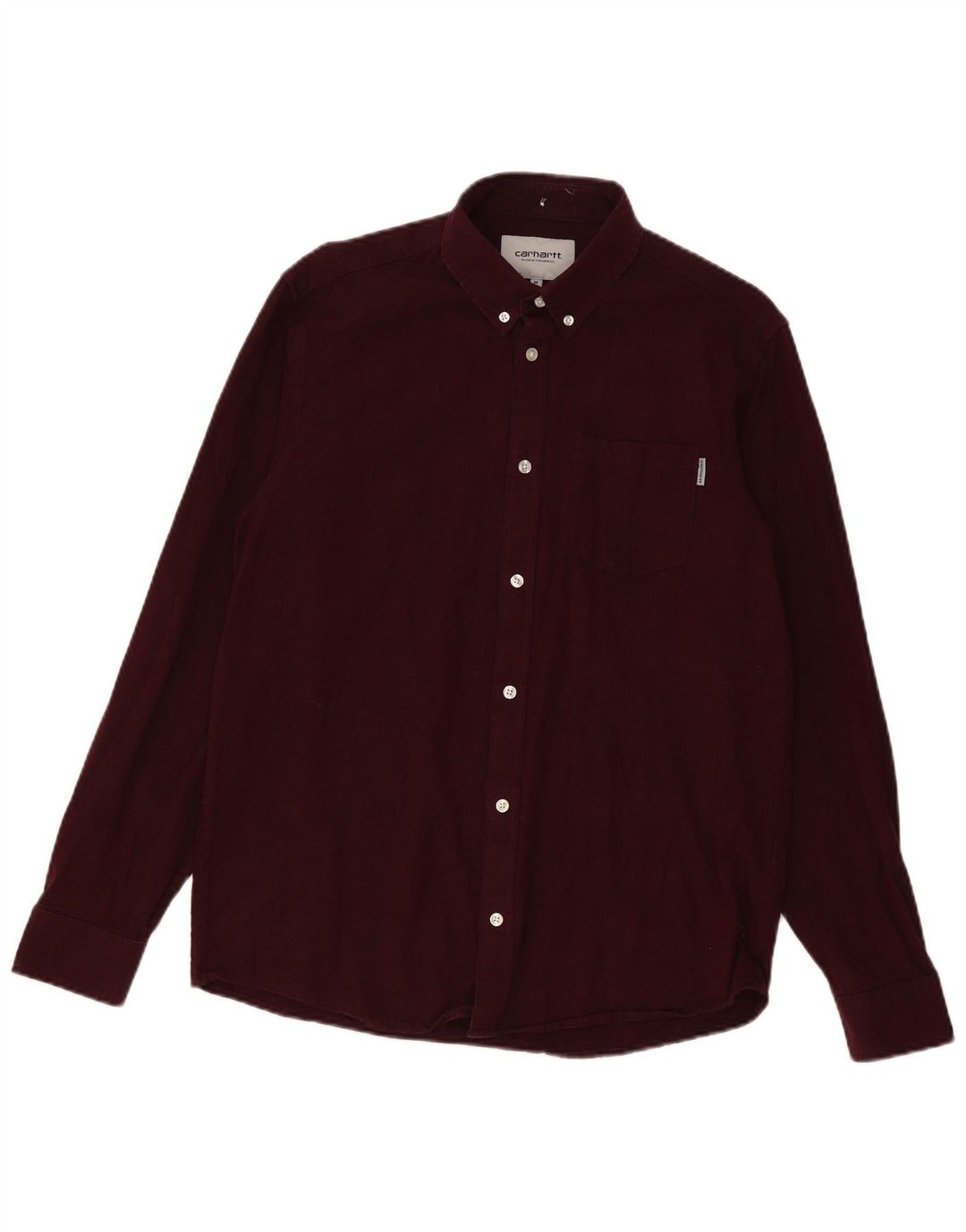 Camisa masculina Carhartt média algodão Borgonha