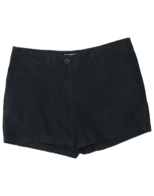 Shorts chino feminino Marks & Spencer Reino Unido 12 médio W30 algodão azul marinho
