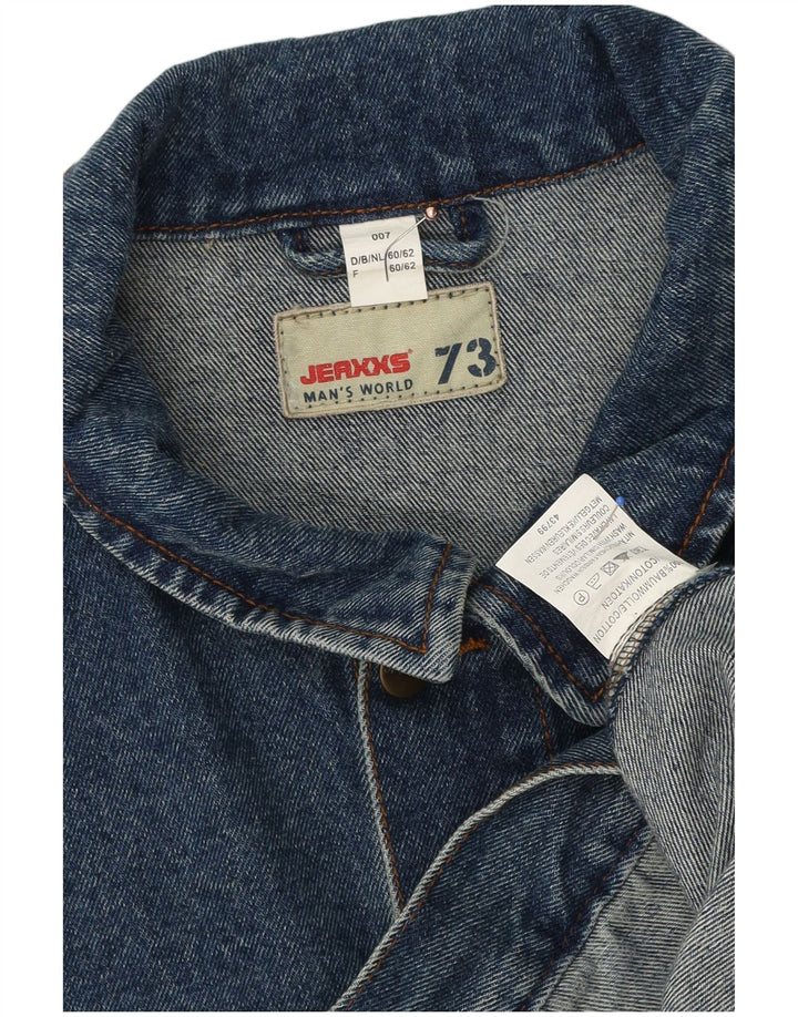 Jaqueta jeans masculina Jeaxxs IT 60/62 5XL algodão azul