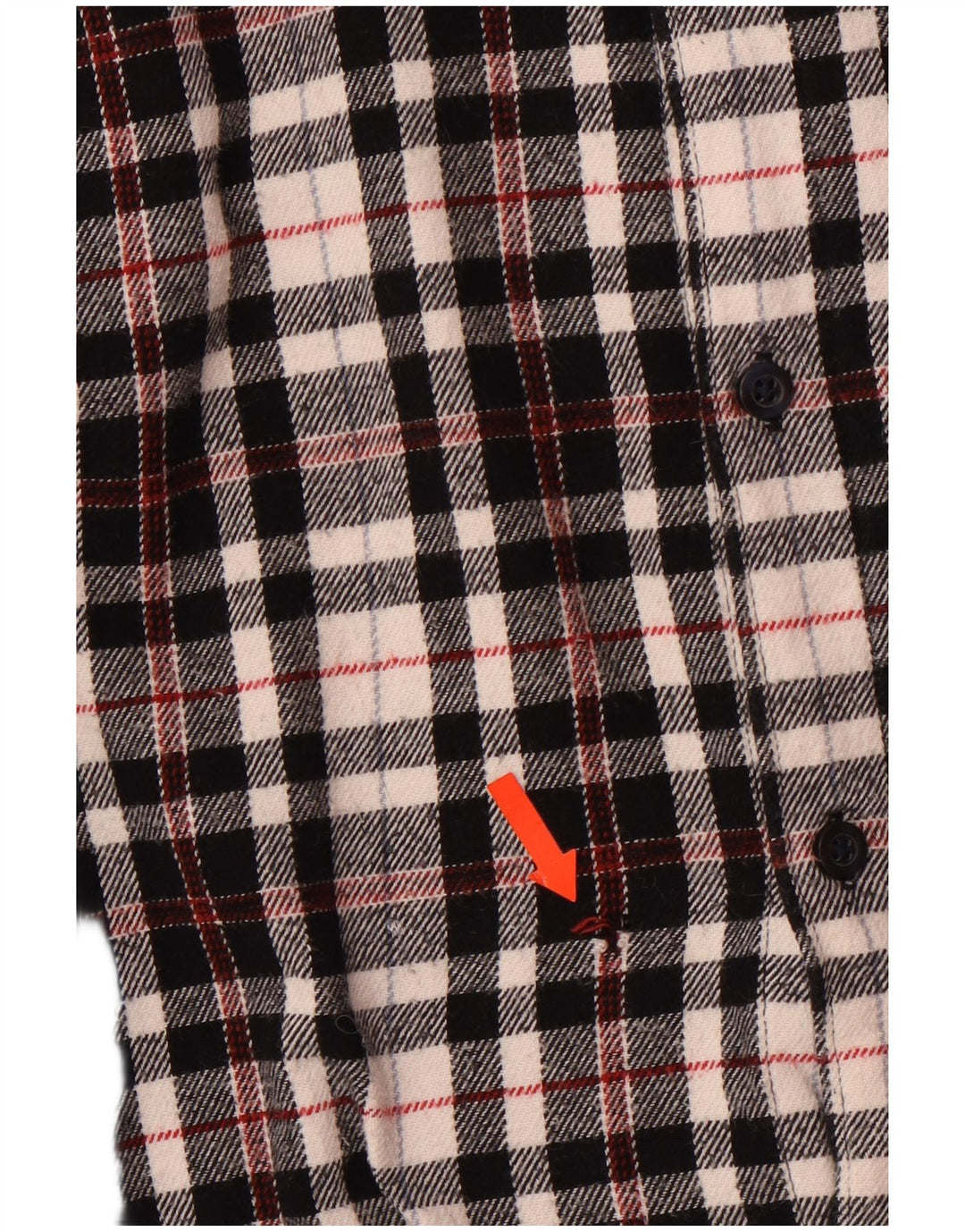 Camisa masculina de flanela xadrez clássica Jack Wills XL preta de algodão xadrez