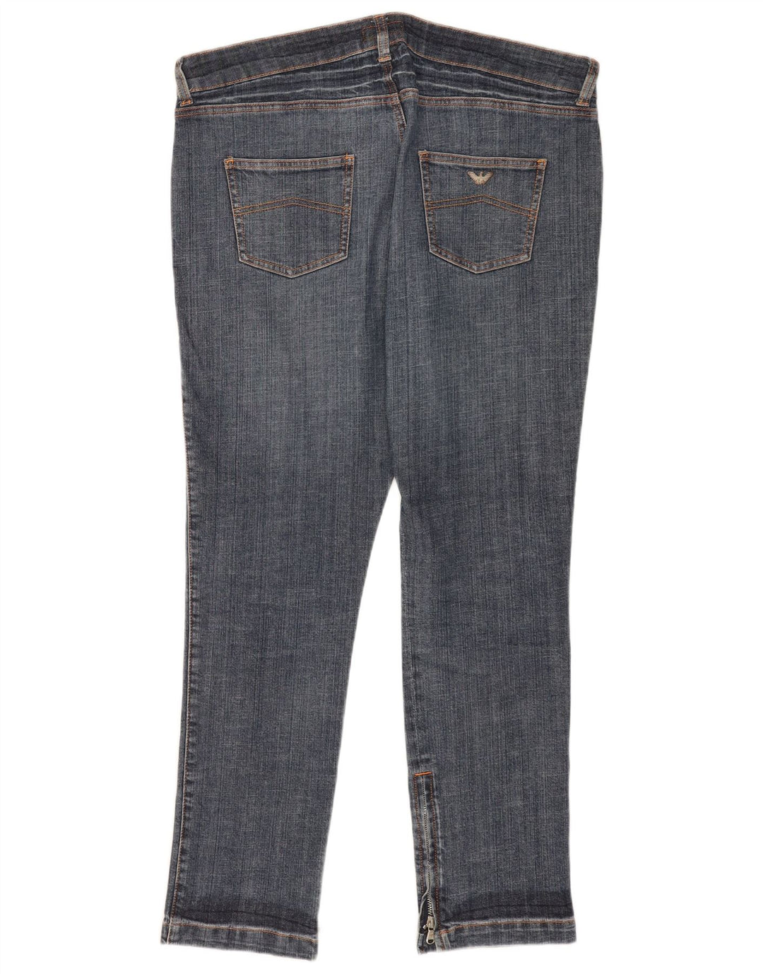 Calça casual masculina Armani W33 L30 algodão azul