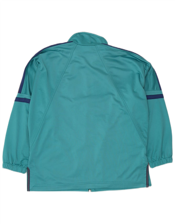 Diadora Womens Tracksuit Top Jacket UK 12 Médio Turquesa Colourblock