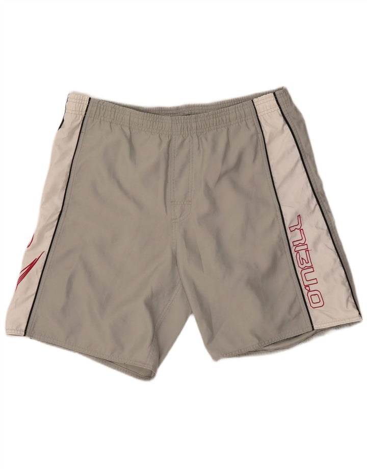 Shorts esportivos masculinos O'NEILL cinza médio em bloco colorido de poliéster