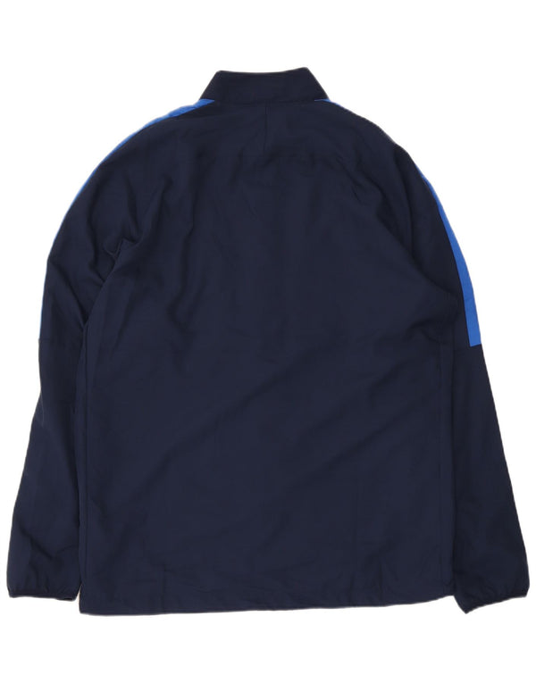 Jaqueta masculina Nike Dri Fit Graphic Tracksuit grande bloco colorido azul marinho