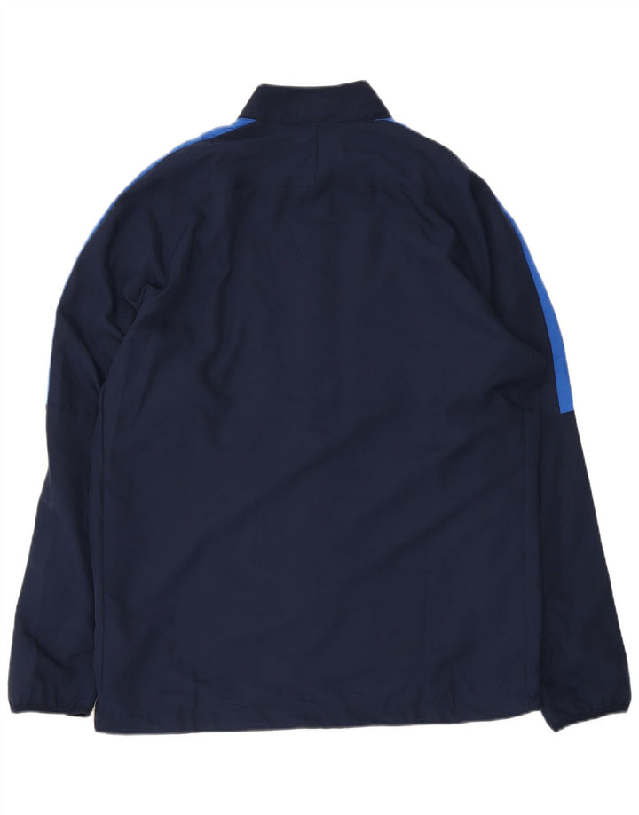 Jaqueta masculina Nike Dri Fit Graphic Tracksuit grande bloco colorido azul marinho