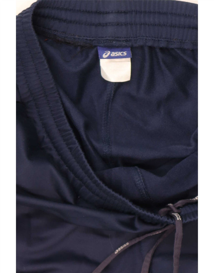 Calça de treino masculina Asics poliéster azul marinho médio