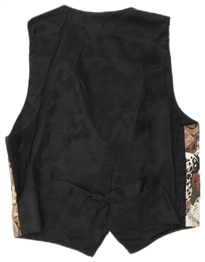 Colete feminino ORVIS UK 14 médio multicolorido estampa animal algodão