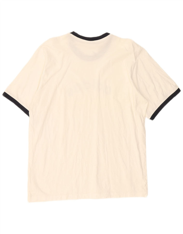 Camiseta gráfica masculina Adidas Top 2XL branco colorblock