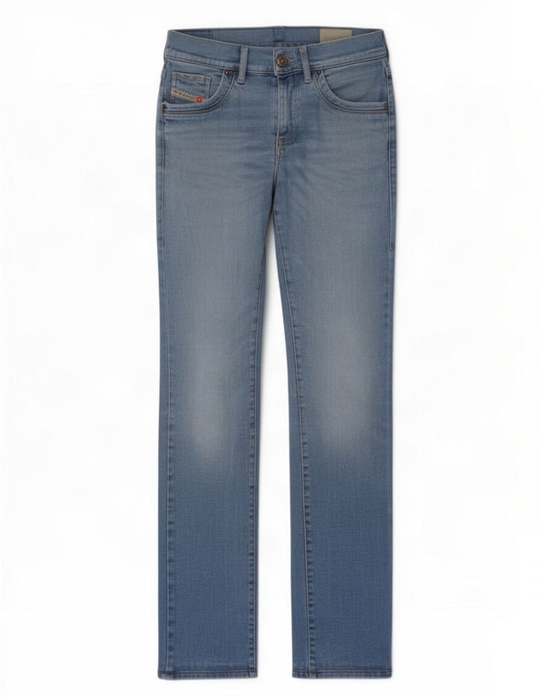 Diesel Feminino Ronhoir Regular Bootcut Jeans W28 L32 Azul Algodão