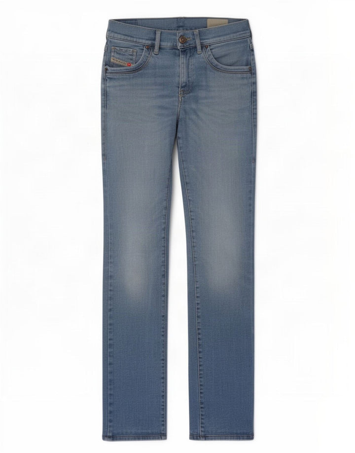 Diesel Feminino Ronhoir Regular Bootcut Jeans W28 L32 Azul Algodão