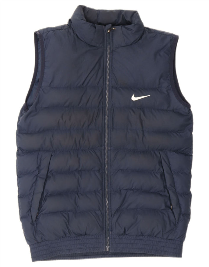 Colete acolchoado Nike Boys 13-14 anos XL azul marinho poliéster