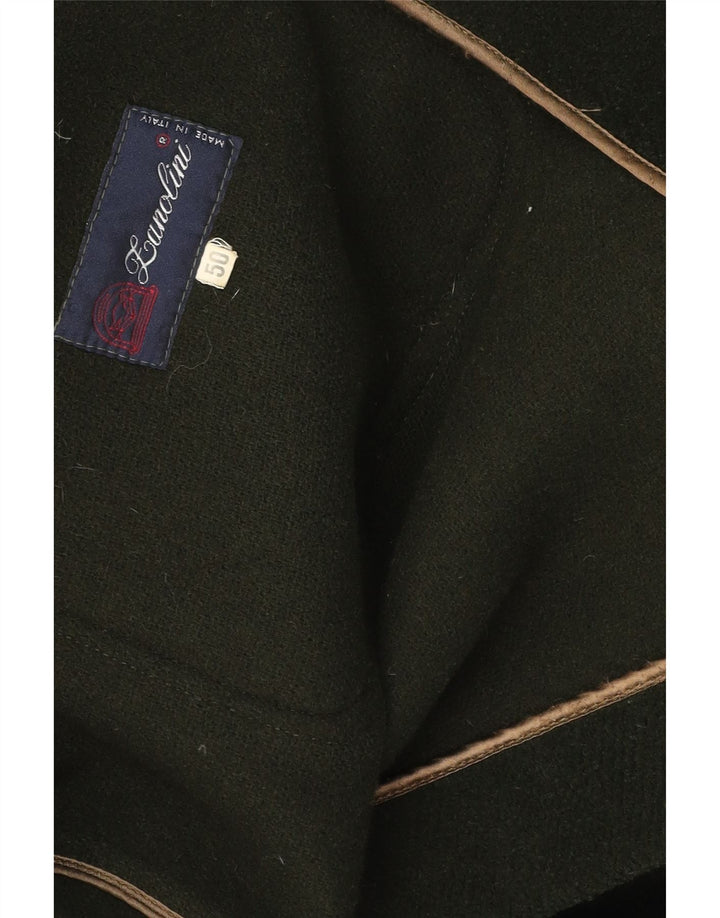 Zanolini Casaco masculino com capuz IT 50 grande verde