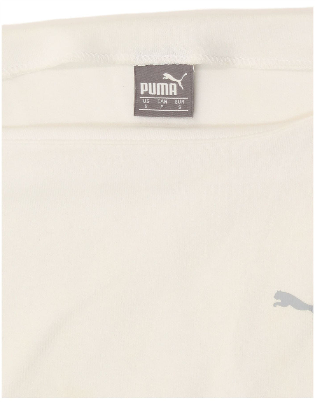 Puma Womens Loose Fit Moletom Jumper UK 10 Pequeno Branco