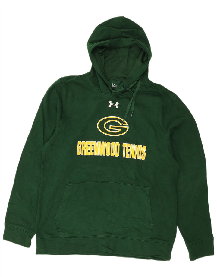 Under Armour masculino gráfico moletom com capuz verde médio