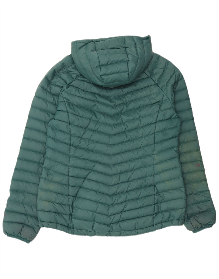 Jaqueta acolchoada com capuz feminina Mountain Warehouse UK 14 nylon verde médio