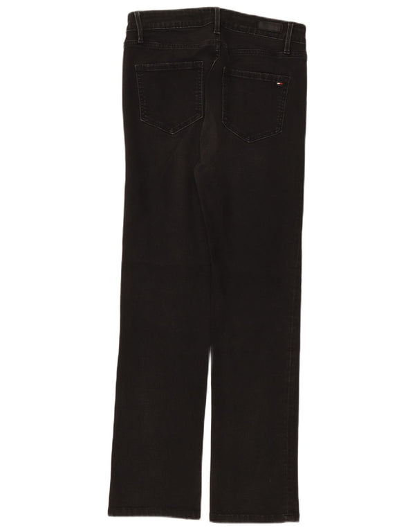 Jeans feminino Tommy Hilfiger Lisboa Slim Straight W29 L27 algodão preto