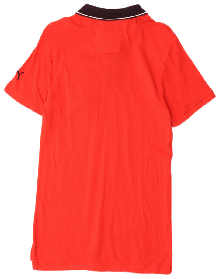 Camisa polo masculina PUMA Rugby médio algodão vermelho