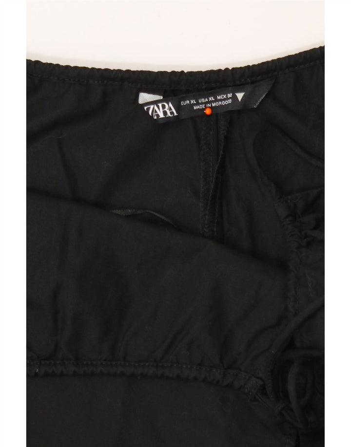 Macacão feminino Zara Reino Unido 18 XL preto