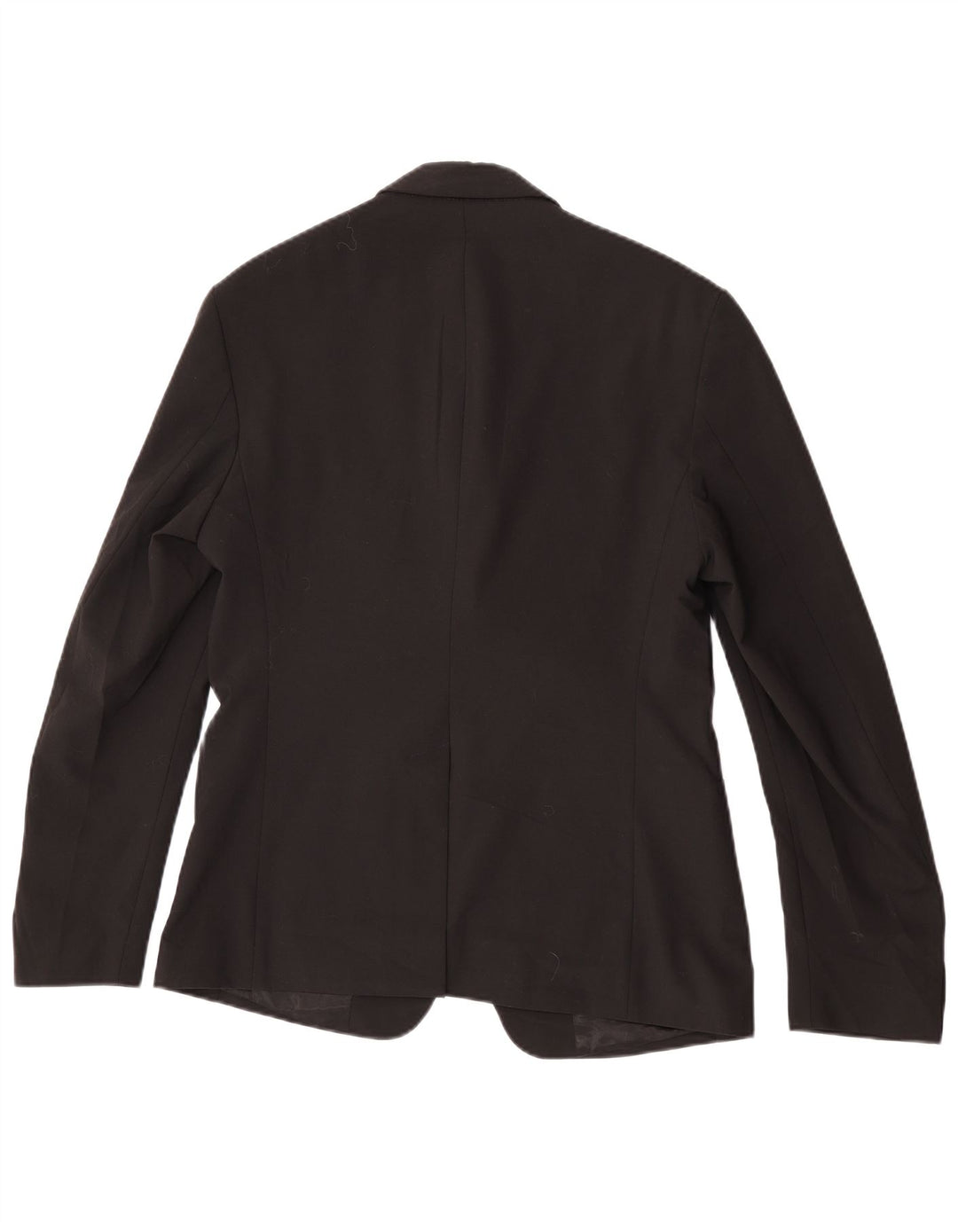 Jaqueta blazer masculina Zara com 2 botões EU 48 poliéster preto médio