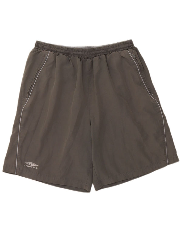 Umbro Mens Sport Shorts Grande Poliéster Cinza