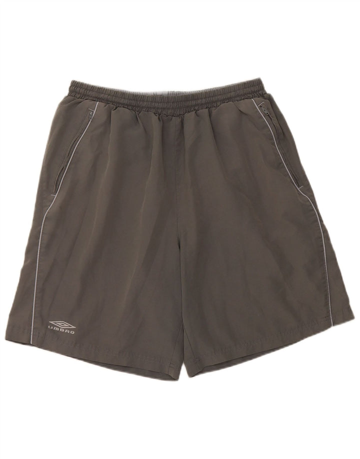 Umbro Mens Sport Shorts Grande Poliéster Cinza
