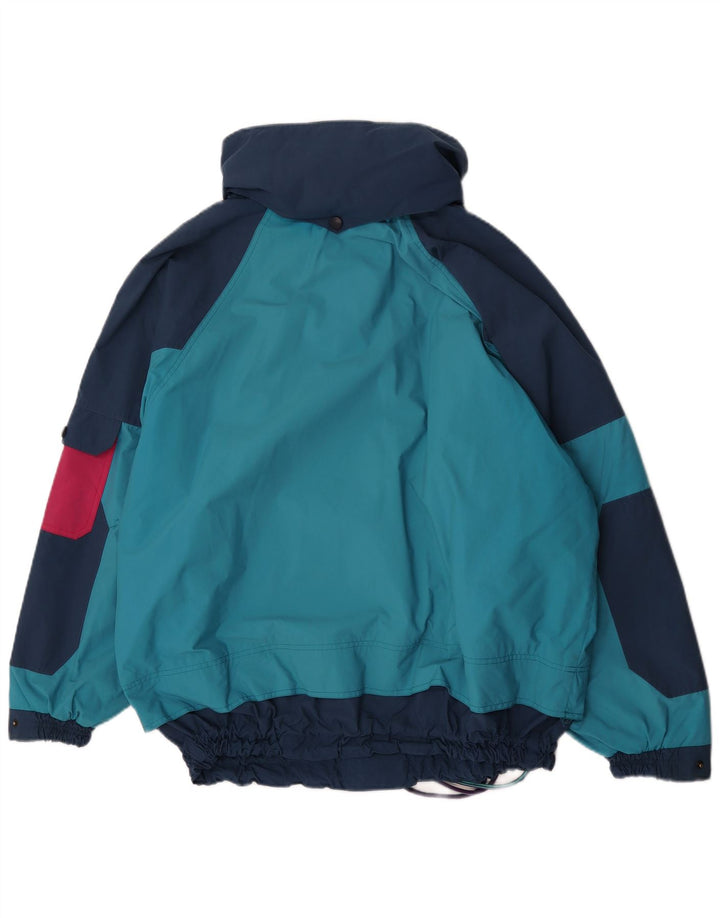 Jaqueta de esqui Anorak masculina com capuz No Limits Reino Unido 40 grande bloco colorido azul