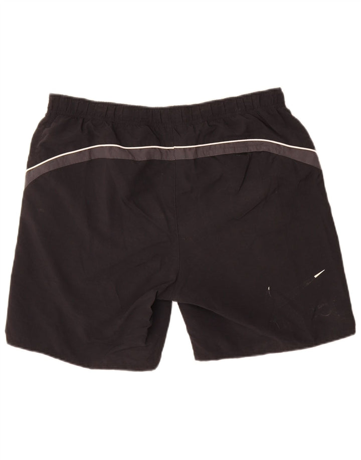 Shorts esportivos masculinos Nike médio preto colorblock nylon