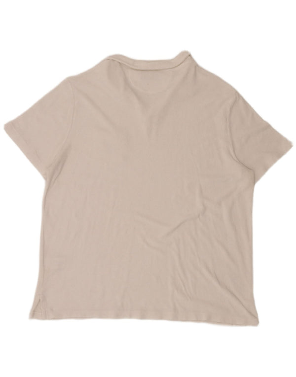 Polo Ralph Lauren Camisa masculina de veludo 2XL algodão branco