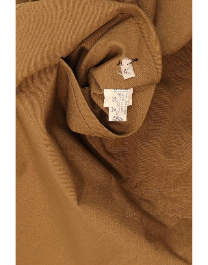 Sobretudo reversível feminino vintage IT 42 algodão bege médio