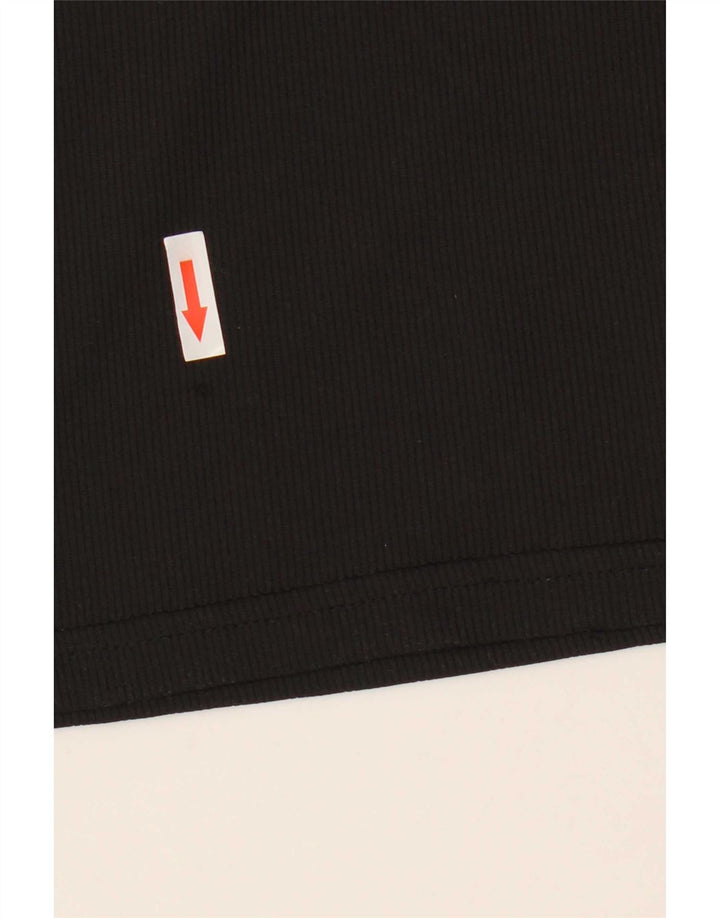 Puma Mens Graphic T-Shirt Top Médio Preto Listrado Poliéster