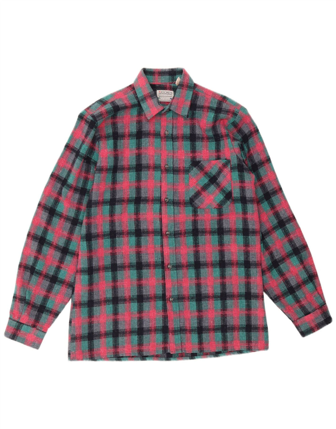 Camiseta masculina JOCKEY xadrez rosa médio