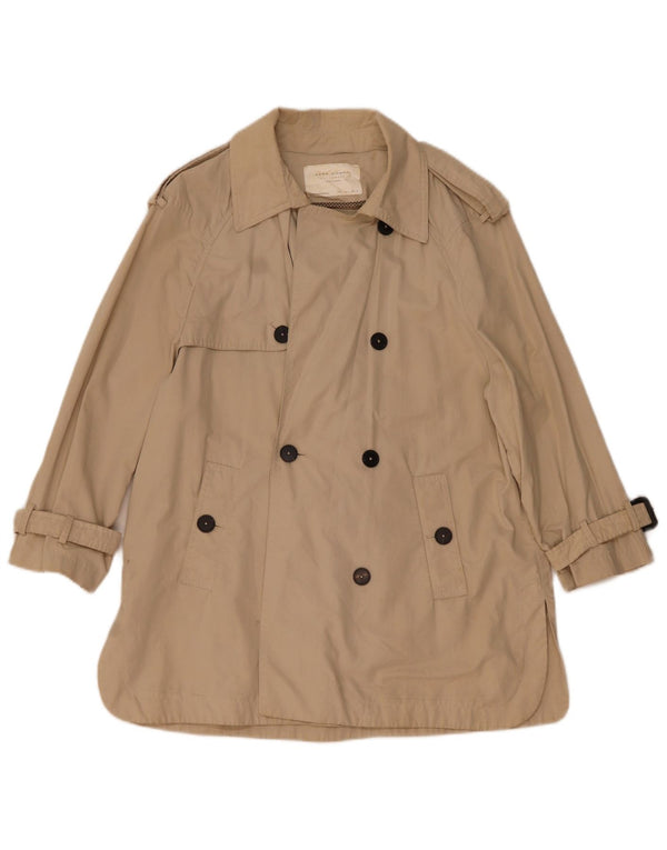 Zara Womens Oversized Trench Coat UK 10 Pequeno Bege