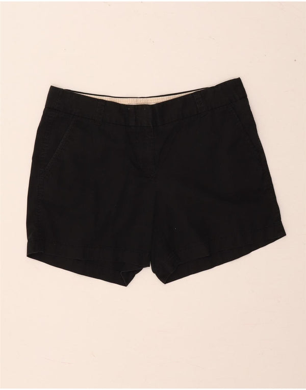 J. Crew Shorts feminino quebrado em chino EUA 8 médio W30 algodão preto