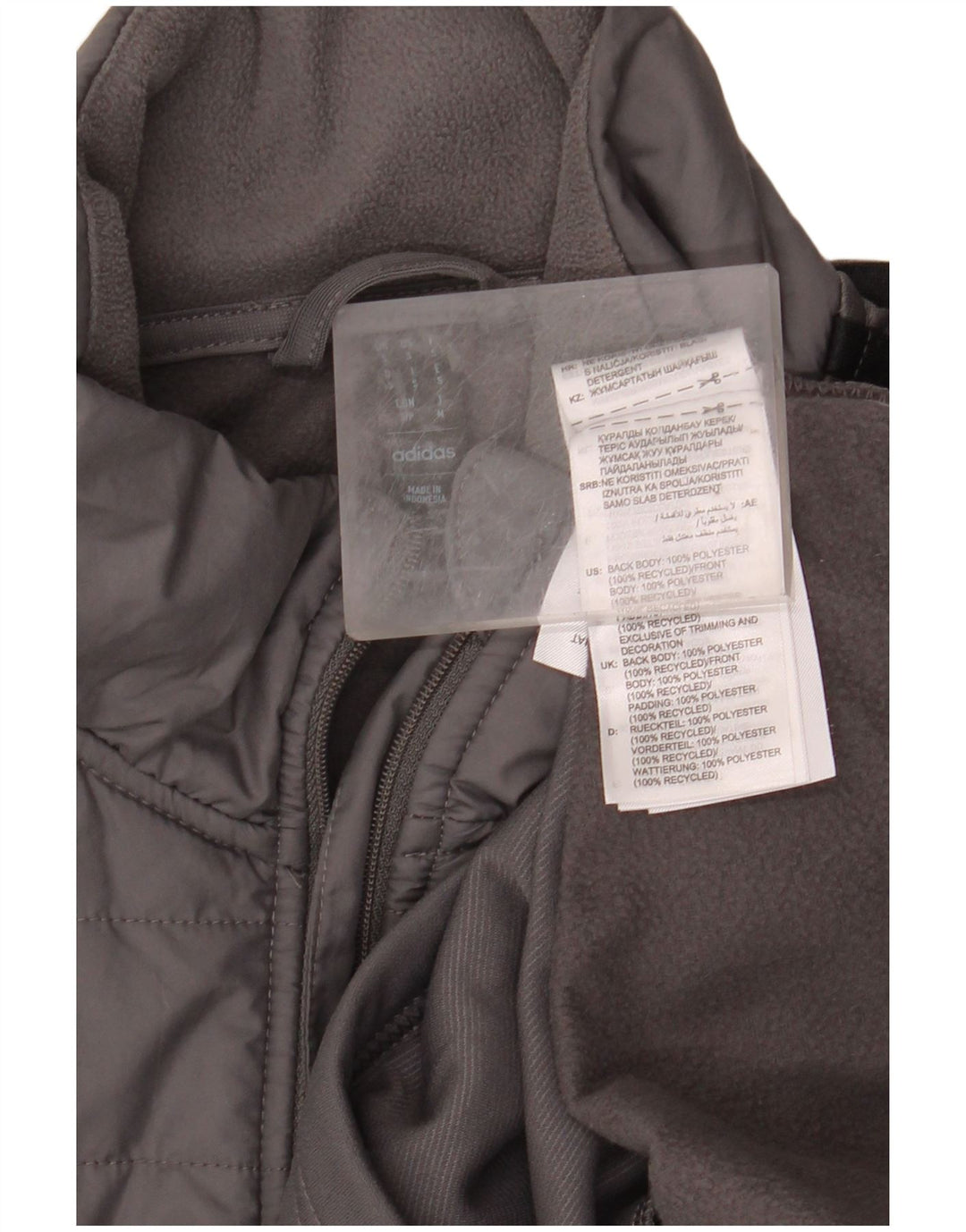 ADIDAS Masculino Aeroready Zip Neck Moletom Jumper Pequeno Cinza Poliéster