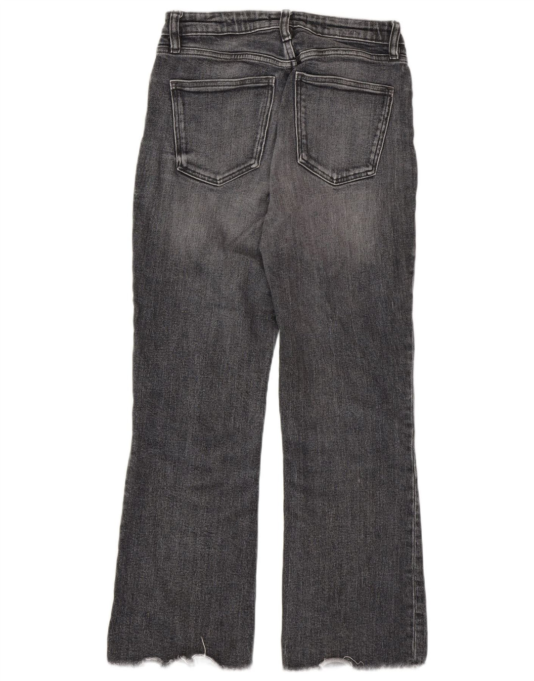 Calça jeans feminina Zara Bootcut EU 34 2XS W24 L26 cinza