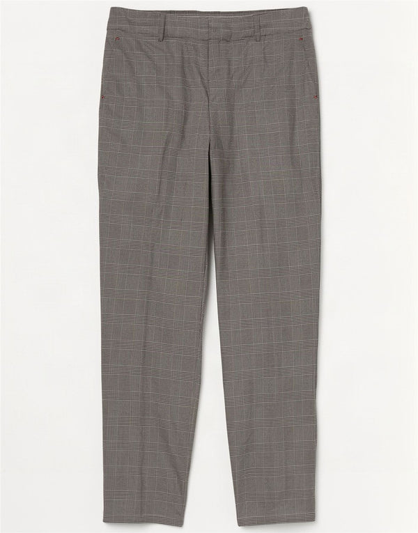 Calça Chino Feminina Tommy Hilfiger US 14 XL W36 L32 Cinza Houndstooth