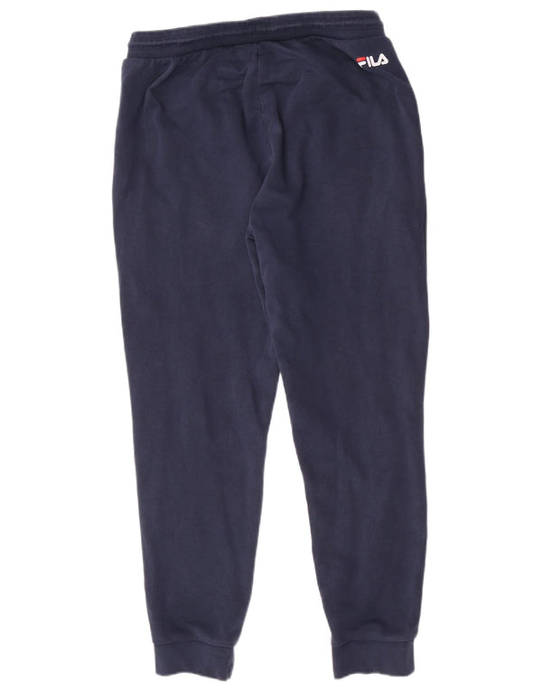 Calça de treino masculina Fila joggers grande algodão azul marinho