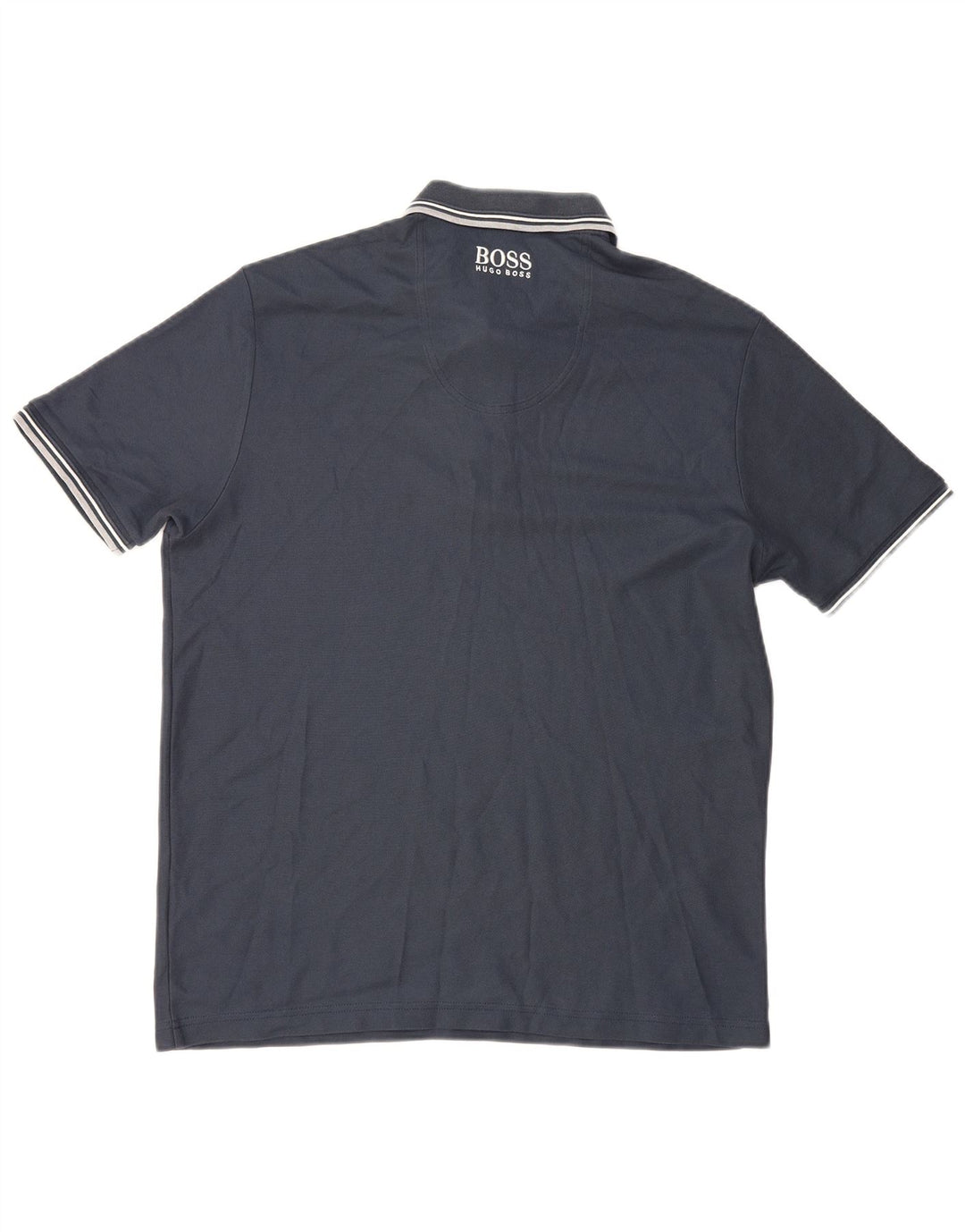 Camisa polo masculina Hugo Boss XL azul marinho algodão