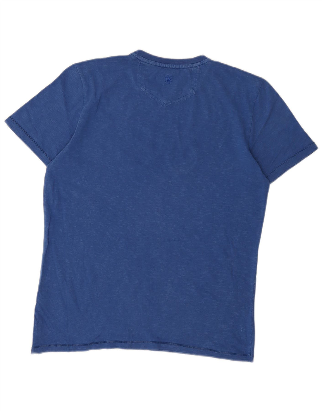 Camiseta gráfica masculina Fat Face Top algodão azul médio