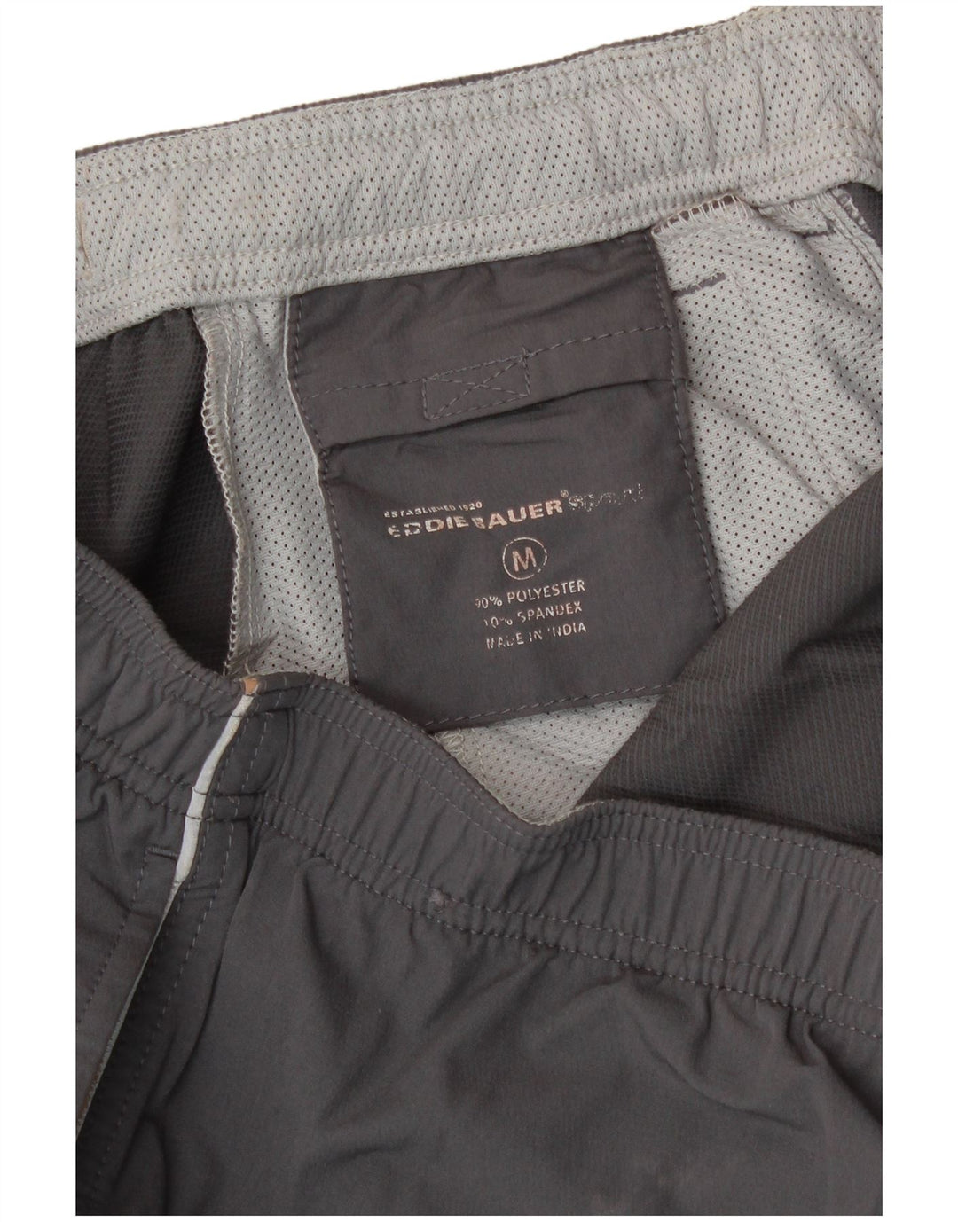 Calça de treino masculina Eddie Bauer poliéster cinza médio