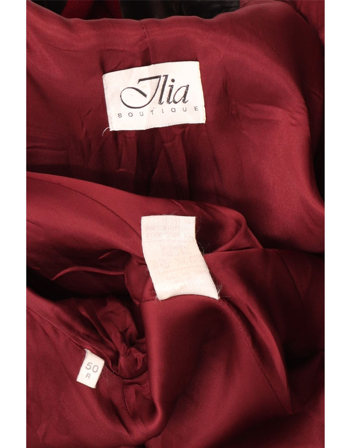 Sobretudo feminino Ilia solto IT 50 XL lã marrom